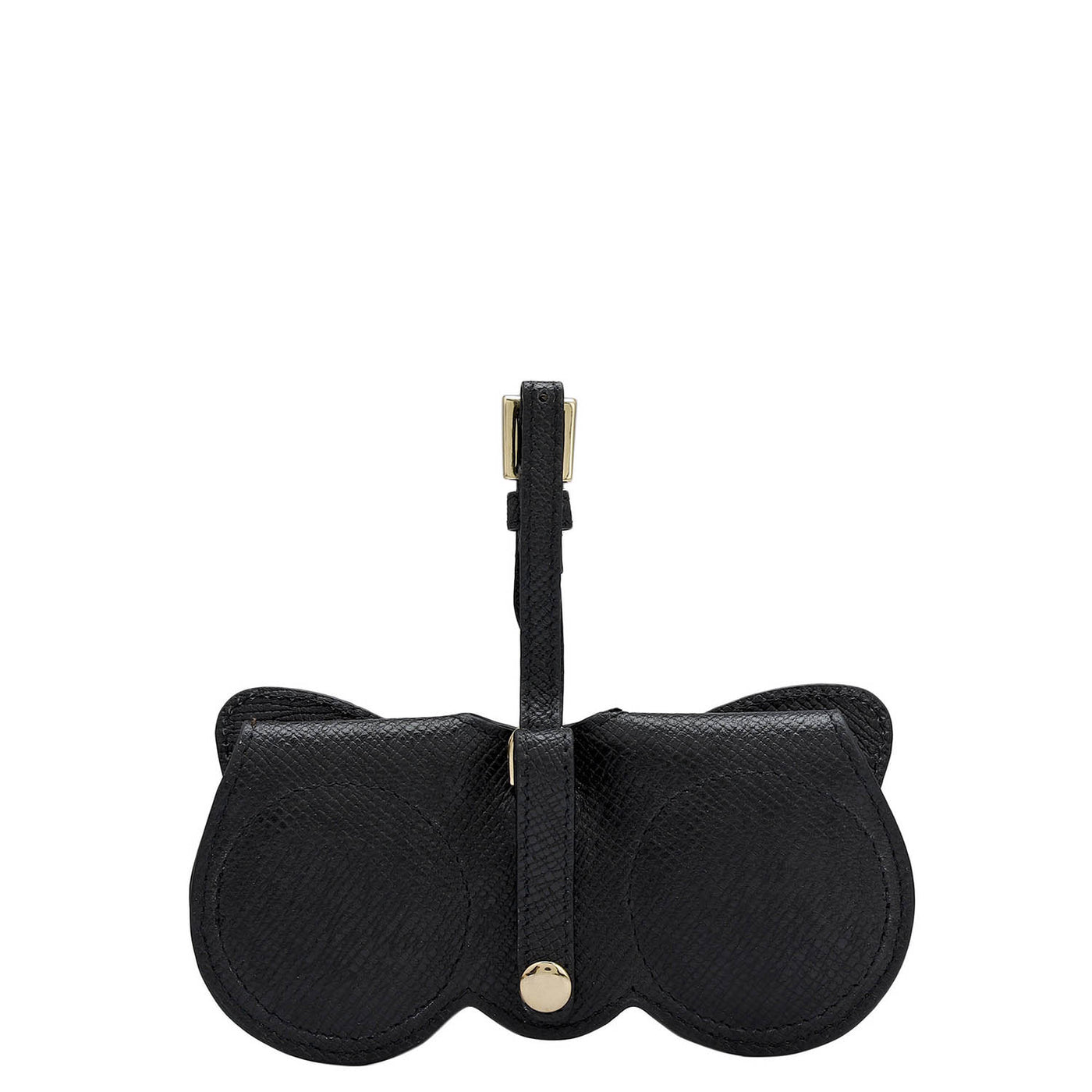 Franzy Leather Spectacle Case - Black