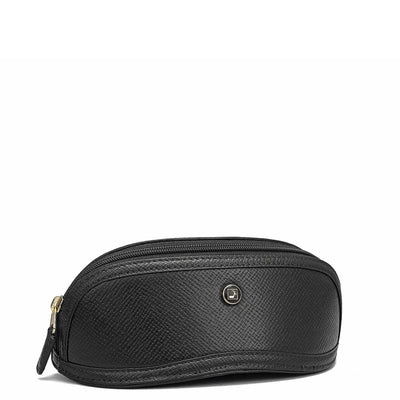 Franzy Leather Spectacle Case - Black