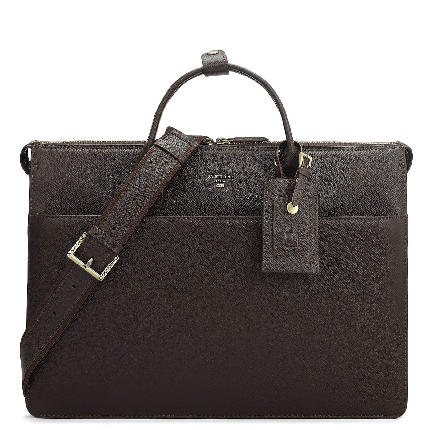 Franzy Leather Laptop Sleeve - Chocolate