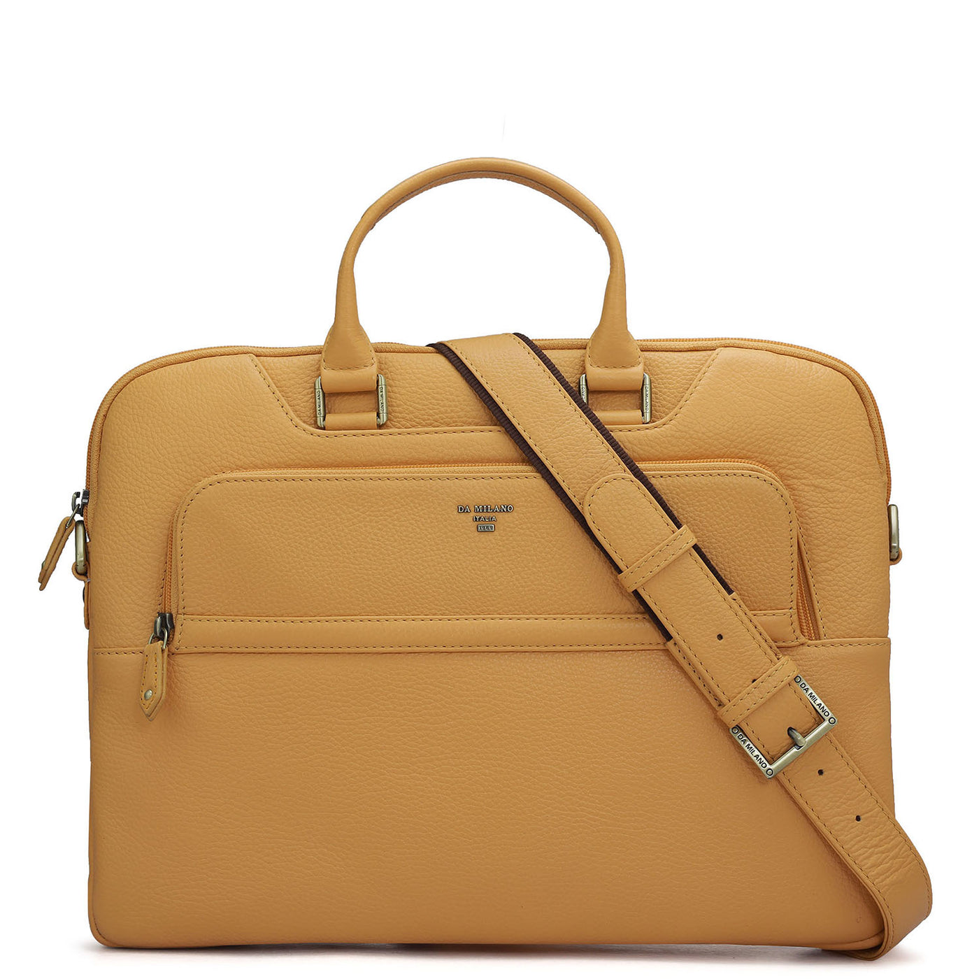 Wax Leather Laptop Sleeve - Apricot Crush