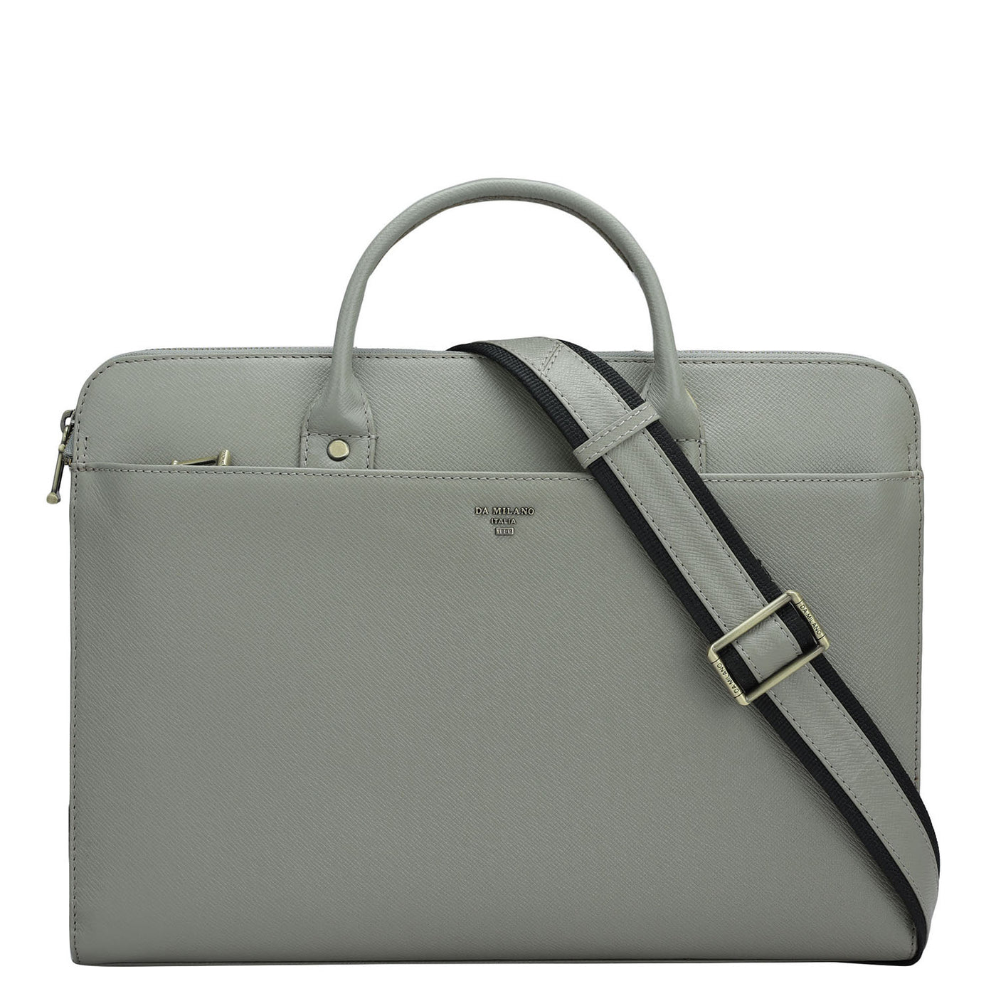 Franzy Leather Laptop Sleeve - Stone Grey