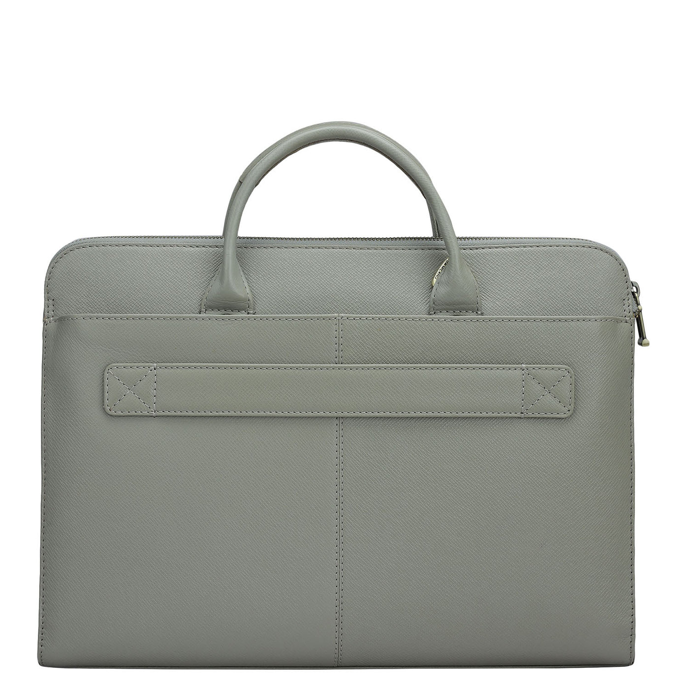 Franzy Leather Laptop Sleeve - Stone Grey