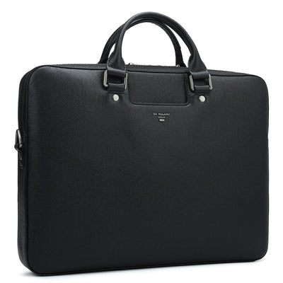 Franzy Leather Laptop Sleeve - Black