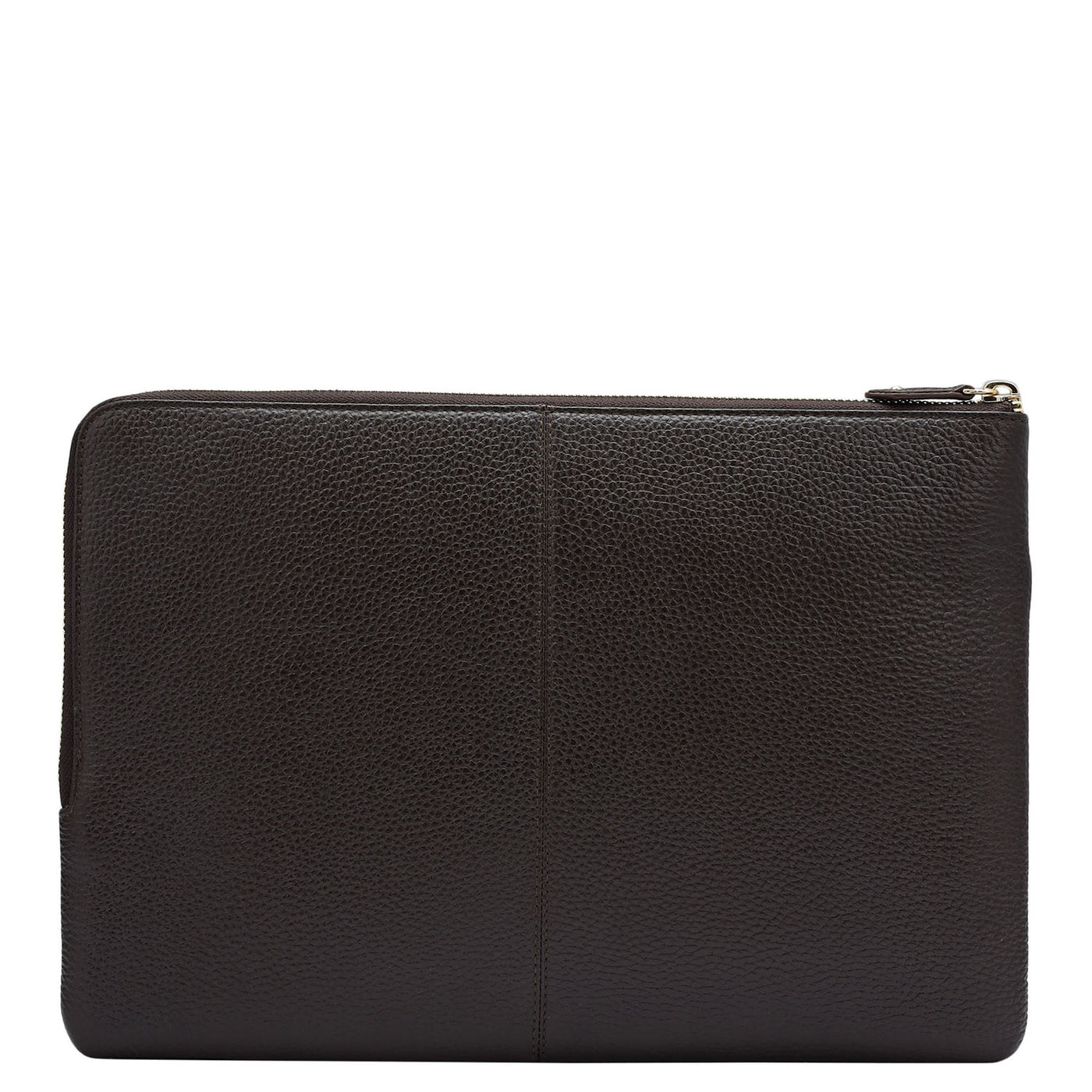 Wax Leather Laptop Sleeve - Chocolate