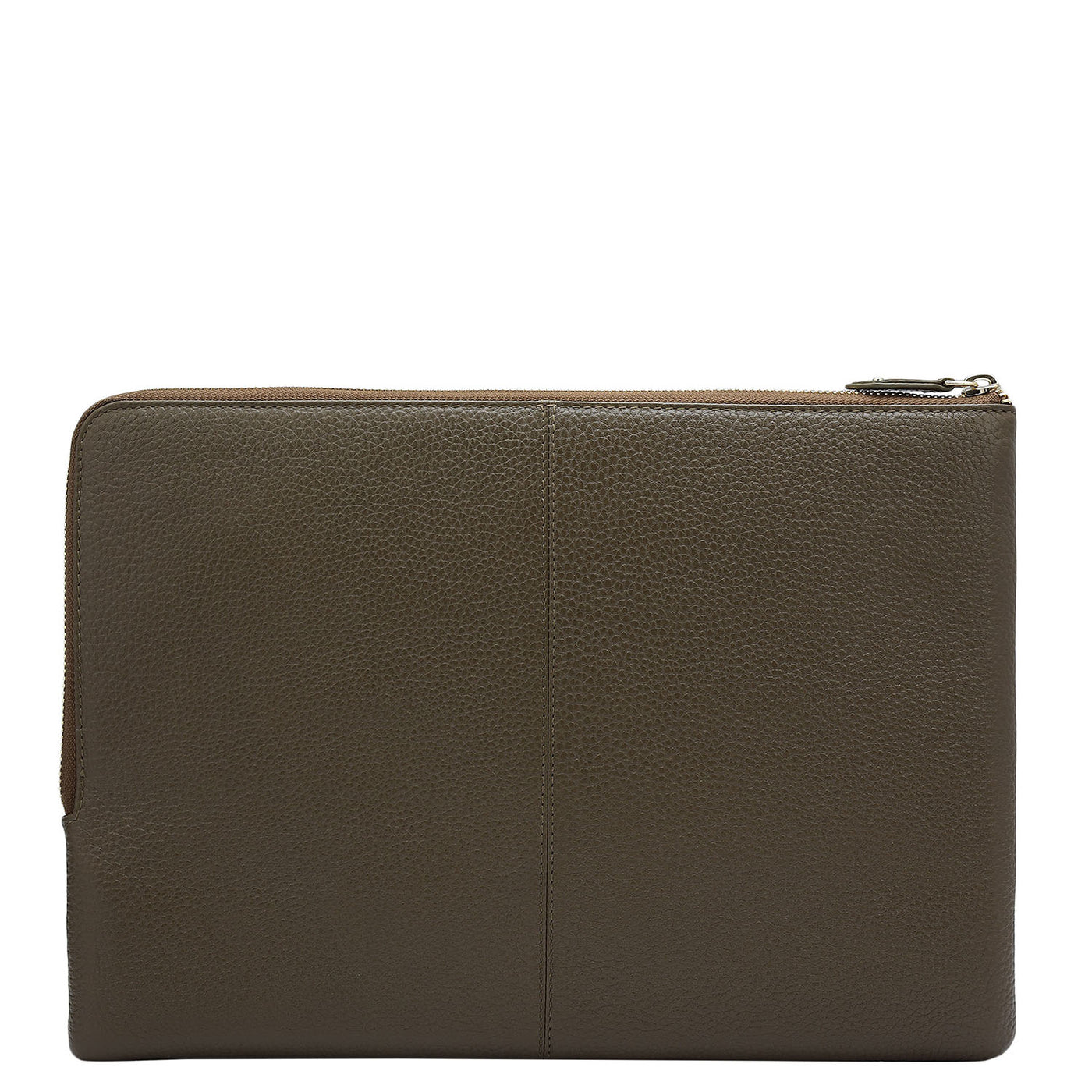 Wax Leather Laptop Sleeve - Moss