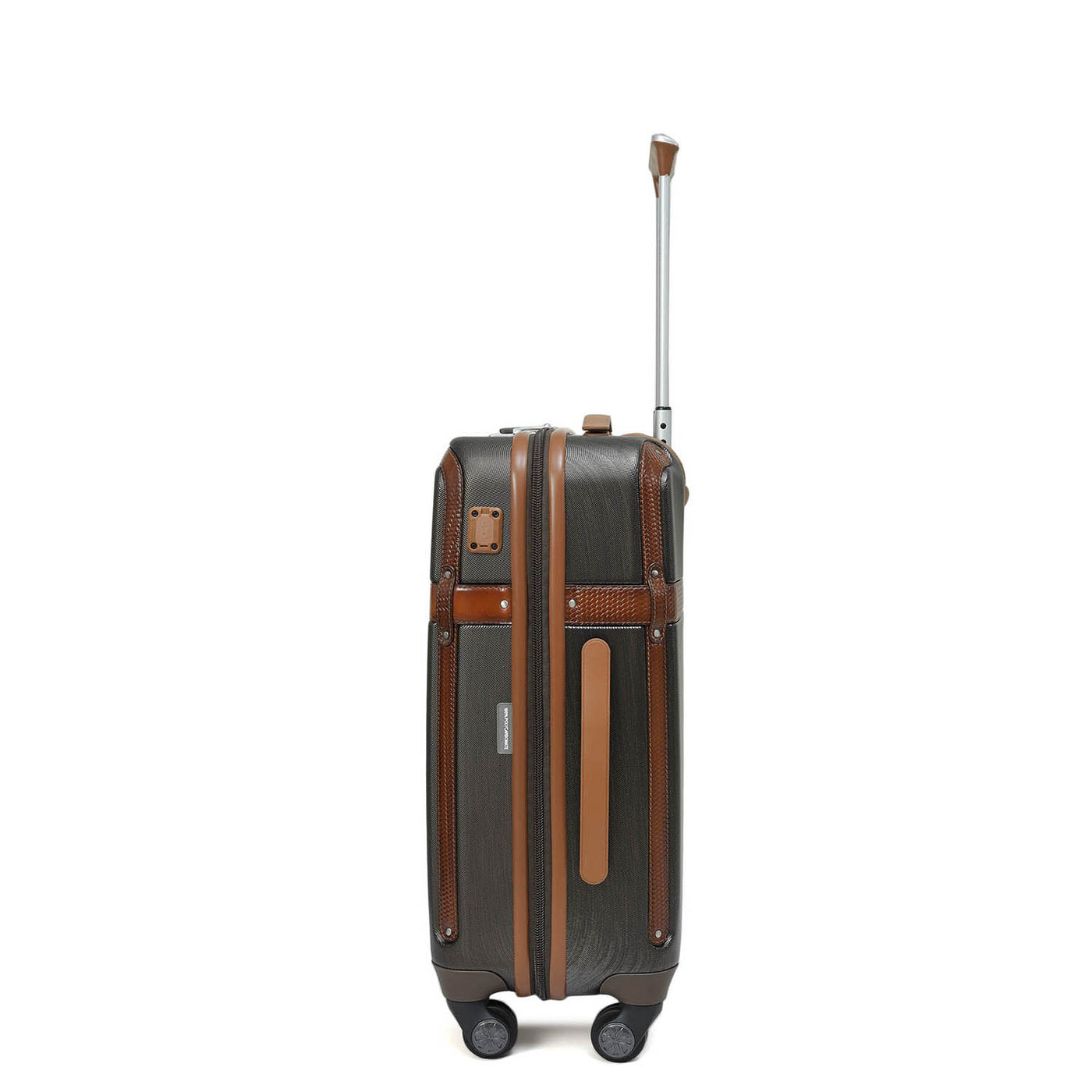 Small PC Mat Emboss Leather Trolley - Bronze & Cognac