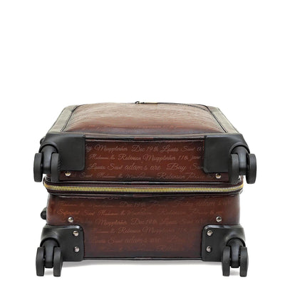 Signato Leather Trolley - Cognac