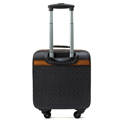 Small Monogram Leather Trolley - Black