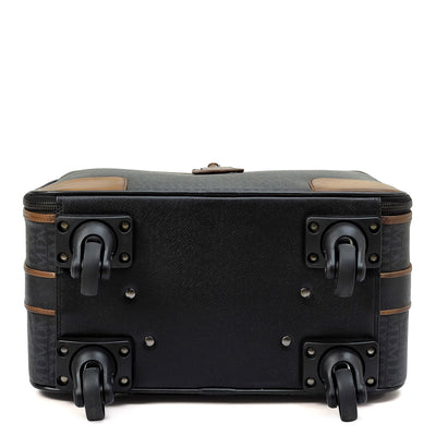 Small Monogram Leather Trolley - Black