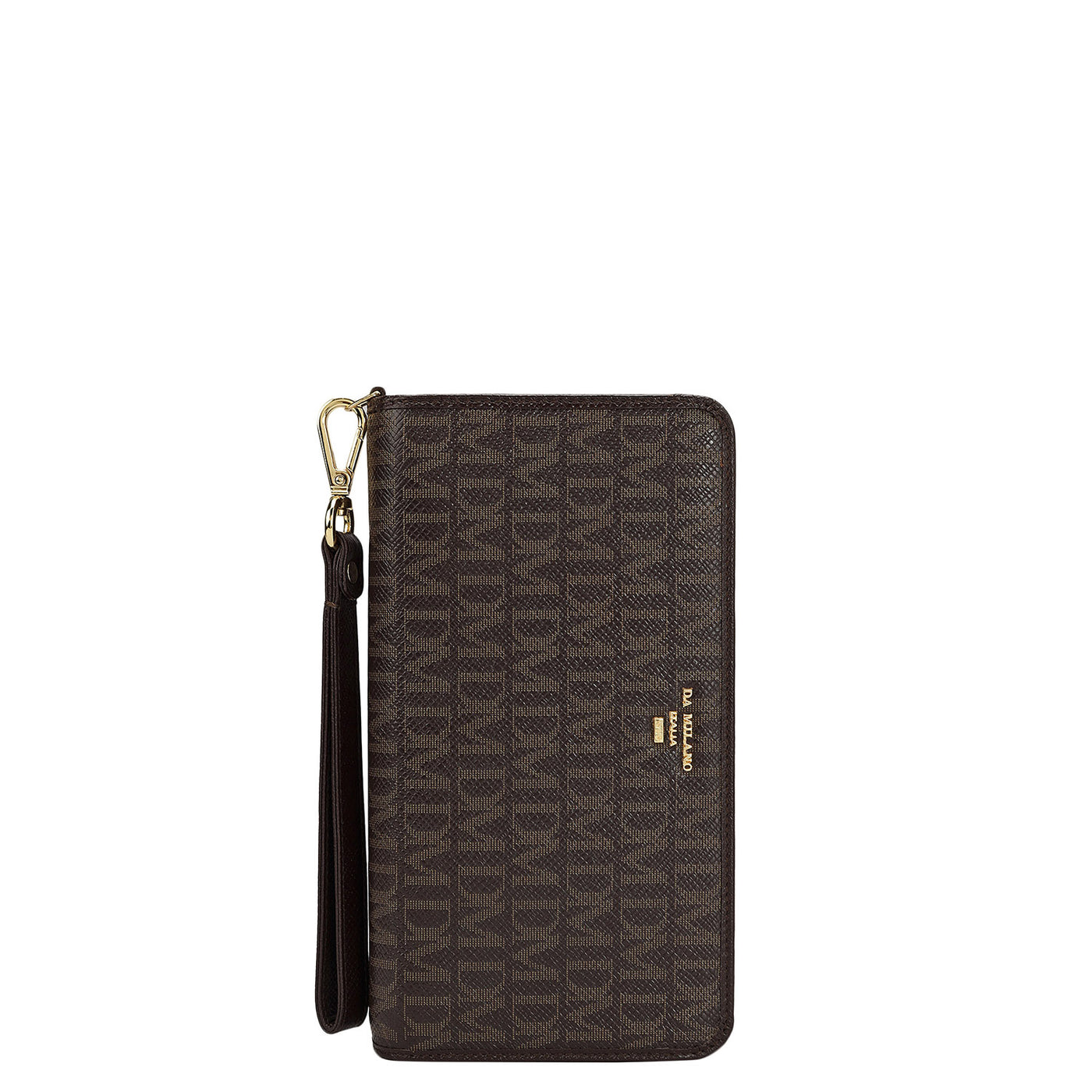 Monogram Franzy Leather Multi Pouch - Chocolate