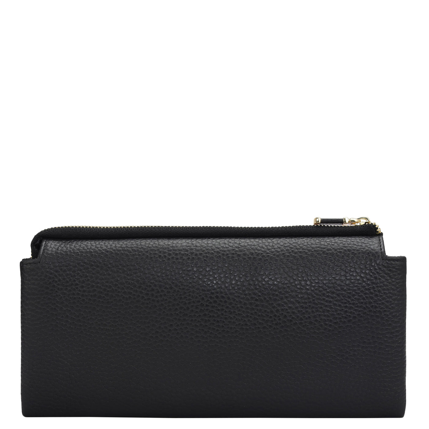 Wax Leather Ladies Wallet - Black